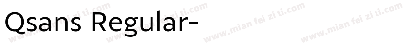 Qsans Regular字体转换